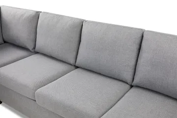 Crazy 4-sits Vänstervänd L-formad Schäslongsoffa i Tyg - Grå - Möbler - Soffa - Divansoffa & schäslongsoffa - 3 sits soffa med divan