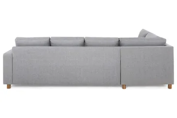 Crazy 4-sits Vänstervänd L-formad Schäslongsoffa i Tyg - Grå - Möbler - Soffa - Divansoffa & schäslongsoffa - 3 sits soffa med divan