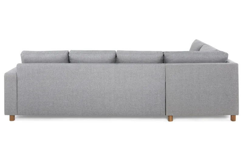 Crazy 4-sits Vänstervänd L-formad Schäslongsoffa i Tyg - Grå - Möbler - Soffa - Divansoffa & schäslongsoffa - 3 sits soffa med divan