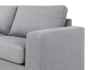 Crazy 4-sits Vänstervänd L-formad Schäslongsoffa i Tyg - Grå - Möbler - Soffa - Divansoffa & schäslongsoffa - 3 sits soffa med divan