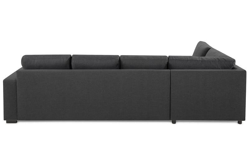 Crazy 4-sits Vänstervänd L-formad Schäslongsoffa i Tyg - Mörkgrå - Möbler - Soffa - Divansoffa & schäslongsoffa - 3 sits soffa med divan