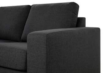 Crazy 4-sits Vänstervänd L-formad Schäslongsoffa i Tyg - Mörkgrå - Möbler - Soffa - Divansoffa & schäslongsoffa - 3 sits soffa med divan