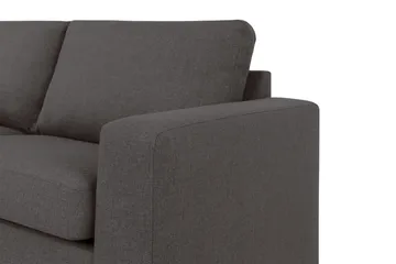 Crazy 4-sits Vänstervänd L-formad Schäslongsoffa i Tyg - Mörkgrå - Möbler - Soffa - Divansoffa & schäslongsoffa - 3 sits soffa med divan