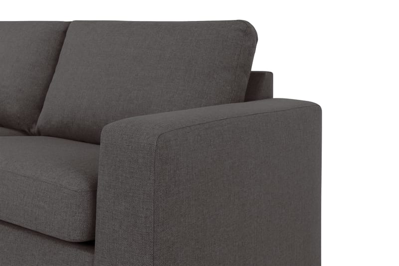 Crazy 4-sits Vänstervänd L-formad Schäslongsoffa i Tyg - Mörkgrå - Möbler - Soffa - Divansoffa & schäslongsoffa - 3 sits soffa med divan