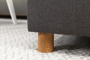 Crazy 4-sits Vänstervänd L-formad Schäslongsoffa i Tyg - Mörkgrå - Möbler - Soffa - Divansoffa & schäslongsoffa - 3 sits soffa med divan