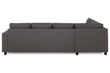 Crazy 4-sits Vänstervänd L-formad Schäslongsoffa i Tyg - Mörkgrå - Möbler - Soffa - Divansoffa & schäslongsoffa - 3 sits soffa med divan