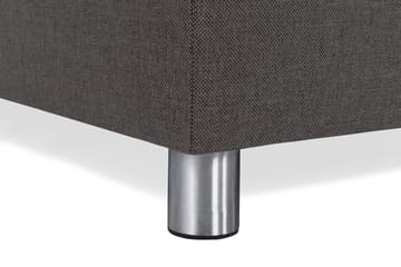 Crazy 4-sits Vänstervänd L-formad Schäslongsoffa i Tyg - Mörkgrå - Möbler - Soffa - Divansoffa & schäslongsoffa - 3 sits soffa med divan