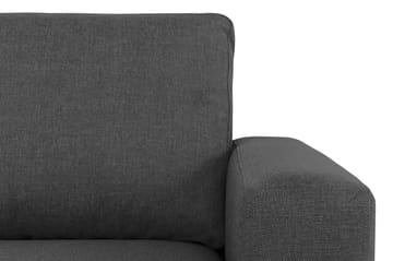 Crazy 4-sits Vänstervänd L-formad Schäslongsoffa i Tyg - Mörkgrå - Möbler - Soffa - Divansoffa & schäslongsoffa - 3 sits soffa med divan