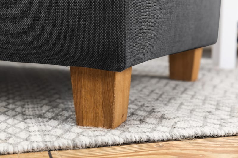 Crazy 4-sits Vänstervänd L-formad Schäslongsoffa i Tyg - Mörkgrå - Möbler - Soffa - Divansoffa & schäslongsoffa - 3 sits soffa med divan