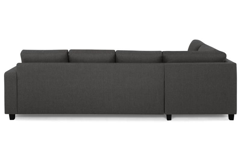 Crazy 4-sits Vänstervänd L-formad Schäslongsoffa i Tyg - Mörkgrå - Möbler - Soffa - Divansoffa & schäslongsoffa - 3 sits soffa med divan