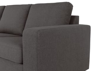 Crazy 4-sits Vänstervänd L-formad Schäslongsoffa i Tyg - Mörkgrå - Möbler - Soffa - Divansoffa & schäslongsoffa - 3 sits soffa med divan