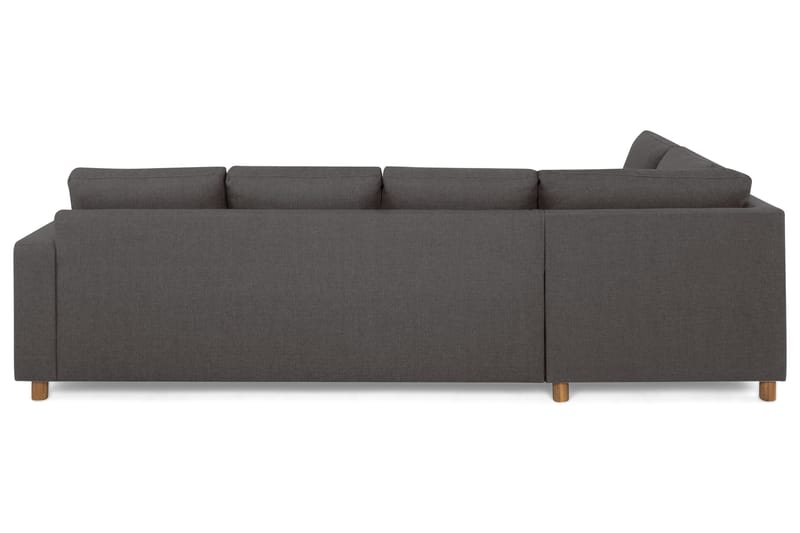 Crazy 4-sits Vänstervänd L-formad Schäslongsoffa i Tyg - Mörkgrå - Möbler - Soffa - Divansoffa & schäslongsoffa - 3 sits soffa med divan