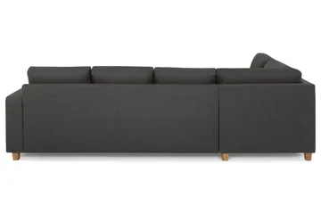 Crazy 4-sits Vänstervänd L-formad Schäslongsoffa i Tyg - Mörkgrå - Möbler - Soffa - Divansoffa & schäslongsoffa - 3 sits soffa med divan