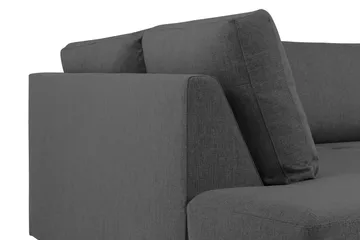 Crazy 4-sits Vänstervänd L-formad Schäslongsoffa i Tyg - Mörkgrå - Möbler - Soffa - Divansoffa & schäslongsoffa - 3 sits soffa med divan