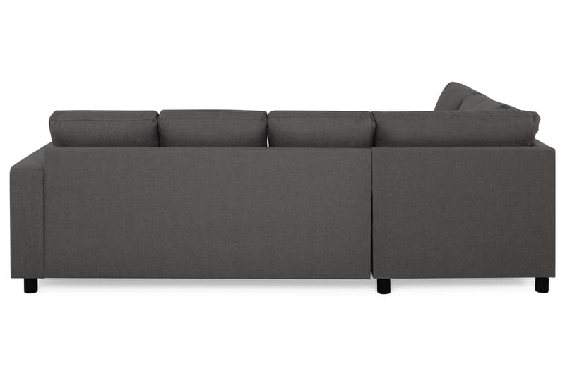 Crazy 4-sits Vänstervänd U-formad Small Soffa med Divan och Schäslong i Tyg - Mörkgrå - Möbler - Soffa - Divansoffa & schäslongsoffa - 3 sits soffa med divan