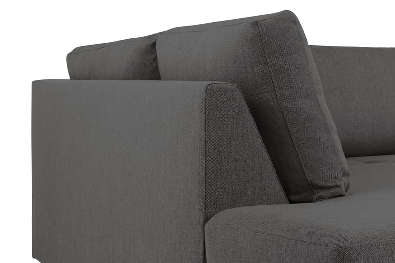 Crazy 4-sits Vänstervänd U-formad Small Soffa med Divan och Schäslong i Tyg - Mörkgrå - Möbler - Soffa - Divansoffa & schäslongsoffa - 3 sits soffa med divan