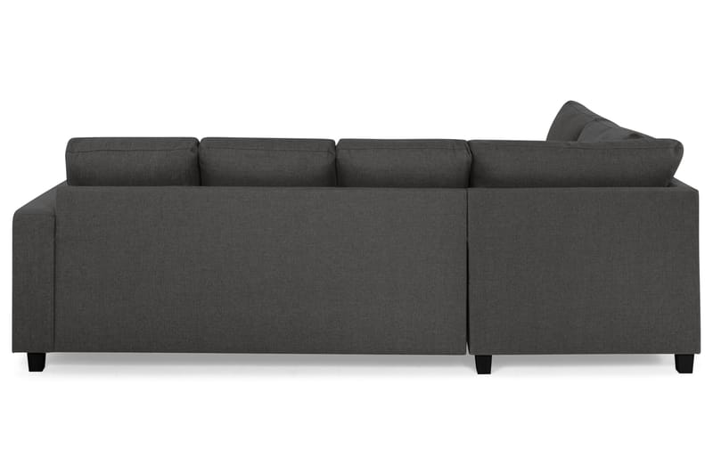 Crazy 4-sits Vänstervänd U-formad Small Soffa med Divan och Schäslong i Tyg - Mörkgrå - Möbler - Soffa - Divansoffa & schäslongsoffa - 3 sits soffa med divan