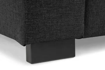 Crazy 4-sits Vänstervänd U-formad Small Soffa med Divan och Schäslong i Tyg - Mörkgrå - Möbler - Soffa - Divansoffa & schäslongsoffa - 3 sits soffa med divan