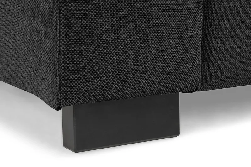 Crazy 4-sits Vänstervänd U-formad Small Soffa med Divan och Schäslong i Tyg - Mörkgrå - Möbler - Soffa - Divansoffa & schäslongsoffa - 3 sits soffa med divan