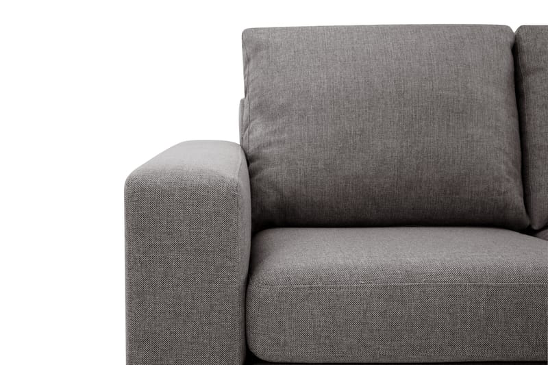 Crazy Limited Edition 4-sits Högervänd L-formad Schäslongsoffa i Tyg - Grå - Möbler - Soffa - Divansoffa & schäslongsoffa - 4 sits soffa med divan