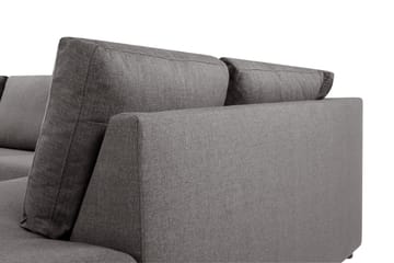Crazy Limited Edition 4-sits Högervänd L-formad Schäslongsoffa i Tyg - Grå - Möbler - Soffa - Divansoffa & schäslongsoffa - 4 sits soffa med divan