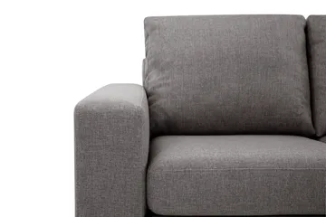 Crazy Limited Edition 4-sits Högervänd L-formad Schäslongsoffa i Tyg - Grå - Möbler - Soffa - Divansoffa & schäslongsoffa - 4 sits soffa med divan
