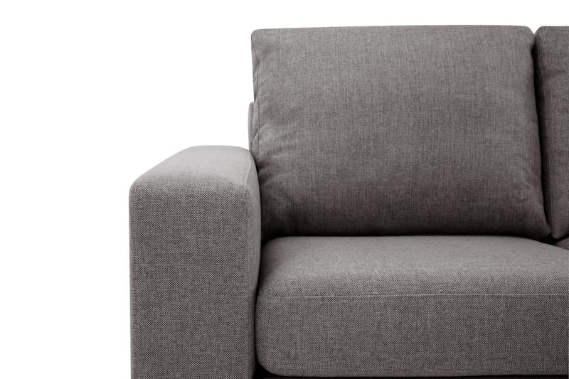 Crazy Limited Edition 4-sits Högervänd L-formad Schäslongsoffa i Tyg - Grå - Möbler - Soffa - Divansoffa & schäslongsoffa - 4 sits soffa med divan