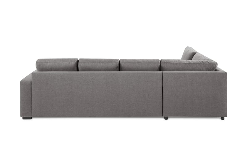 Crazy Limited Edition 4-sits Vänstervänd L-formad Djup Schäslongsoffa i Tyg - Grå - Möbler - Soffa - Divansoffa & schäslongsoffa - 4 sits soffa med divan