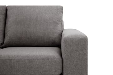 Crazy Limited Edition 4-sits Vänstervänd L-formad Djup Schäslongsoffa i Tyg - Grå - Möbler - Soffa - Divansoffa & schäslongsoffa - 4 sits soffa med divan