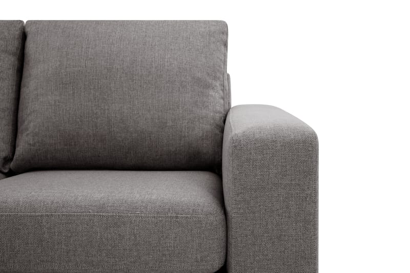 Crazy Limited Edition 4-sits Vänstervänd L-formad Djup Schäslongsoffa i Tyg - Grå - Möbler - Soffa - Divansoffa & schäslongsoffa - 4 sits soffa med divan