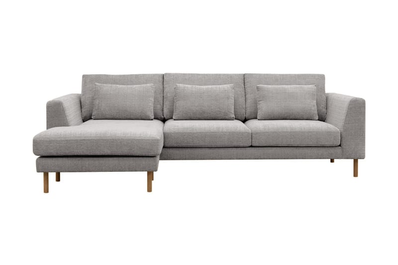 Florenz 3-sits Soffa med Divan Vänster, Ljusgrå