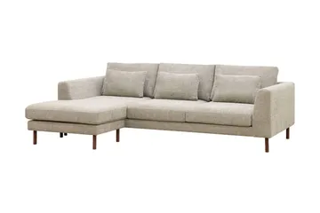 Florenz 3-sits Vänstervänd L-formad Divansoffa i Chenille - Grå/Beige - Möbler - Soffa - Divansoffa & schäslongsoffa - 3 sits soffa med divan