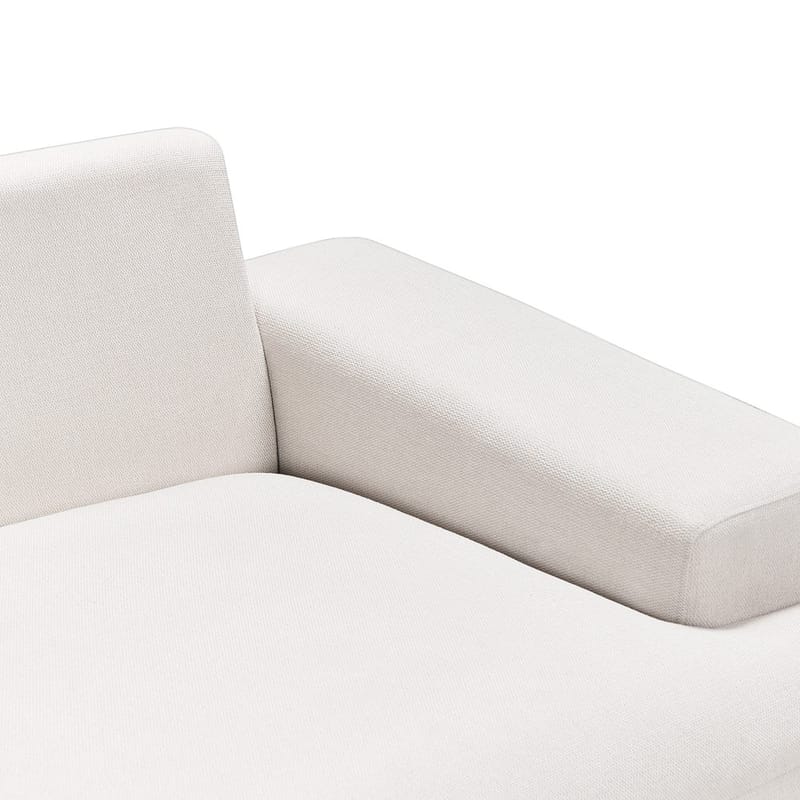 Hörnsoffa Mariferd - Beige, svart, mörkt trä/Högervänd - Möbler - Soffa - Divansoffa & schäslongsoffa - 3 sits soffa med divan