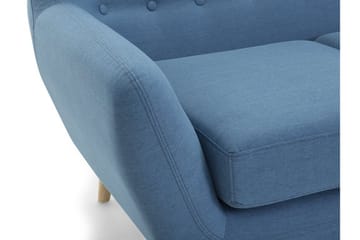 Hörnsoffa Motala 140 cm - Blå - Möbler - Soffa - Divansoffa & schäslongsoffa - 3 sits soffa med divan