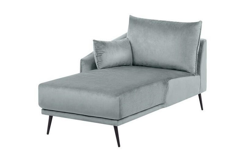 Hörnsoffa Zaney Höger med LED-Belysning Sammet - Grå - Möbler - Soffa - Divansoffa & schäslongsoffa - 3 sits soffa med divan