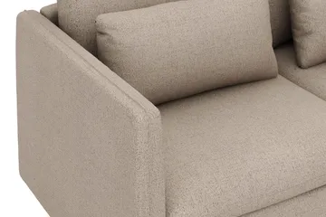 Lovis 3-sits Soffa med vändbar Divan i tyg - Beige - Möbler - Soffa - Divansoffa & schäslongsoffa - 3 sits soffa med divan