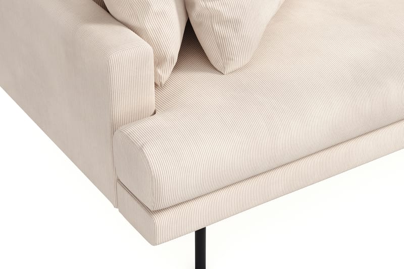 Menard 4-sits Högervänd L-formad Divansoffa i Manchester - Beige - Möbler - Soffa - Divansoffa & schäslongsoffa - 4 sits soffa med divan