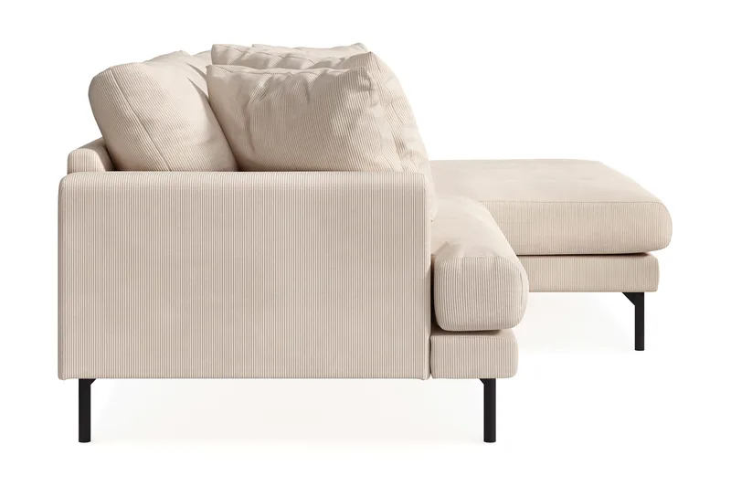 Menard 4-sits Högervänd L-formad Divansoffa i Manchester - Beige - Möbler - Soffa - Divansoffa & schäslongsoffa - 4 sits soffa med divan