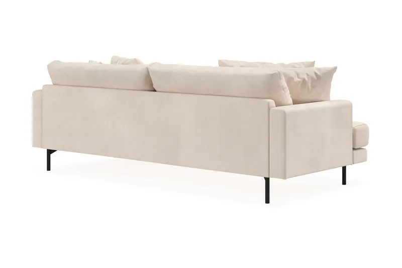 Menard 4-sits Högervänd L-formad Divansoffa i Manchester - Beige - Möbler - Soffa - Divansoffa & schäslongsoffa - 4 sits soffa med divan
