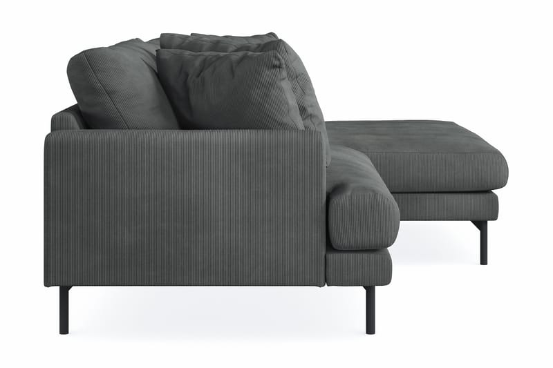 Menard 4-sits Högervänd L-formad Divansoffa i Manchester - Grå - Möbler - Soffa - Divansoffa & schäslongsoffa - 4 sits soffa med divan