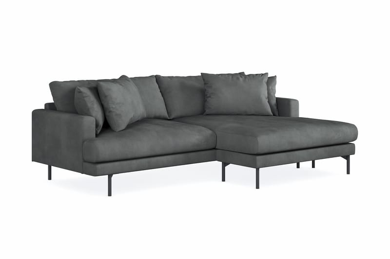 Menard 4-sits Högervänd L-formad Divansoffa i Manchester - Grå - Möbler - Soffa - Divansoffa & schäslongsoffa - 4 sits soffa med divan