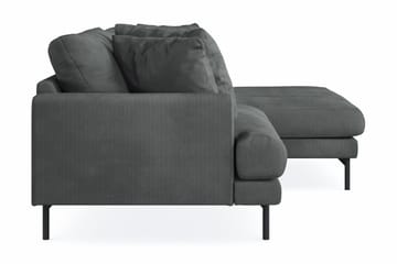 Menard 4-sits Högervänd L-formad Divansoffa i Manchester - Grå - Möbler - Soffa - Divansoffa & schäslongsoffa - 4 sits soffa med divan