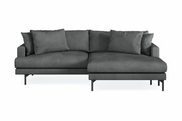 Menard 4-sits Högervänd L-formad Divansoffa i Manchester - Grå - Möbler - Soffa - Divansoffa & schäslongsoffa - 4 sits soffa med divan