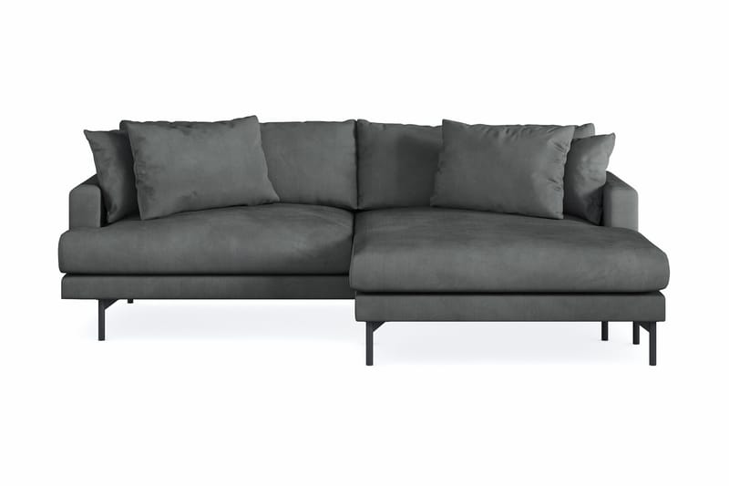 Menard 4-sits Högervänd L-formad Divansoffa i Manchester - Grå - Möbler - Soffa - Divansoffa & schäslongsoffa - 4 sits soffa med divan