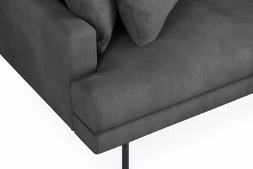 Menard 4-sits Högervänd L-formad Divansoffa i Manchester - Grå - Möbler - Soffa - Divansoffa & schäslongsoffa - 4 sits soffa med divan