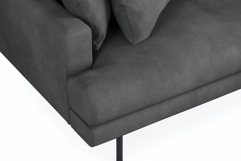 Menard 4-sits Högervänd L-formad Divansoffa i Manchester - Grå - Möbler - Soffa - Divansoffa & schäslongsoffa - 4 sits soffa med divan