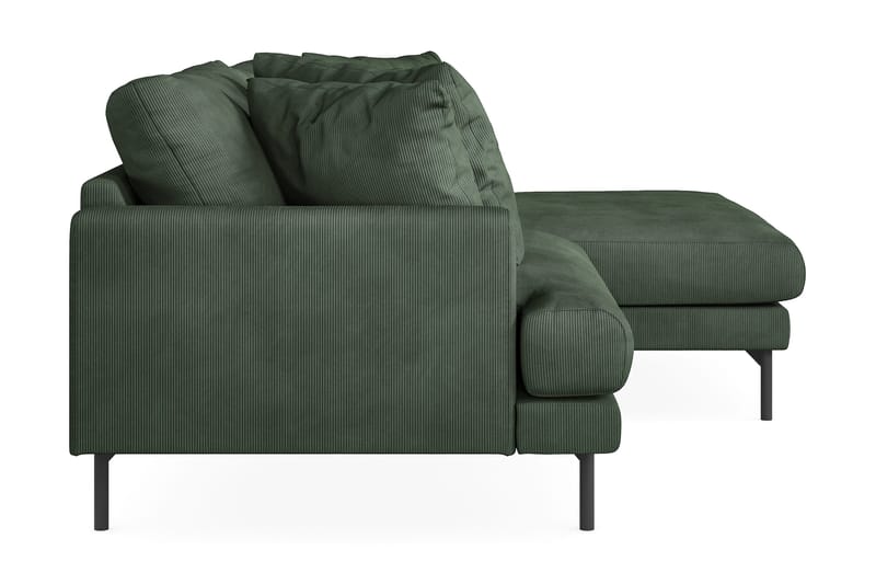 Menard 4-sits Högervänd L-formad Divansoffa i Manchester - Grön - Möbler - Soffa - Divansoffa & schäslongsoffa - 4 sits soffa med divan