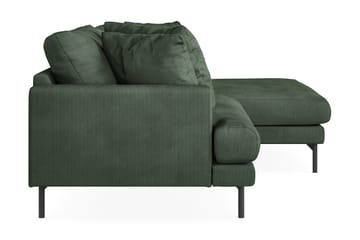 Menard 4-sits Högervänd L-formad Divansoffa i Manchester - Grön - Möbler - Soffa - Divansoffa & schäslongsoffa - 4 sits soffa med divan