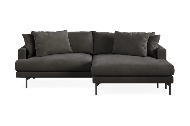Menard 4-sits Högervänd L-formad Divansoffa i Manchester - Mörkgrå - Möbler - Soffa - Divansoffa & schäslongsoffa - 4 sits soffa med divan