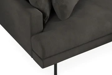 Menard 4-sits Högervänd L-formad Divansoffa i Manchester - Mörkgrå - Möbler - Soffa - Divansoffa & schäslongsoffa - 4 sits soffa med divan